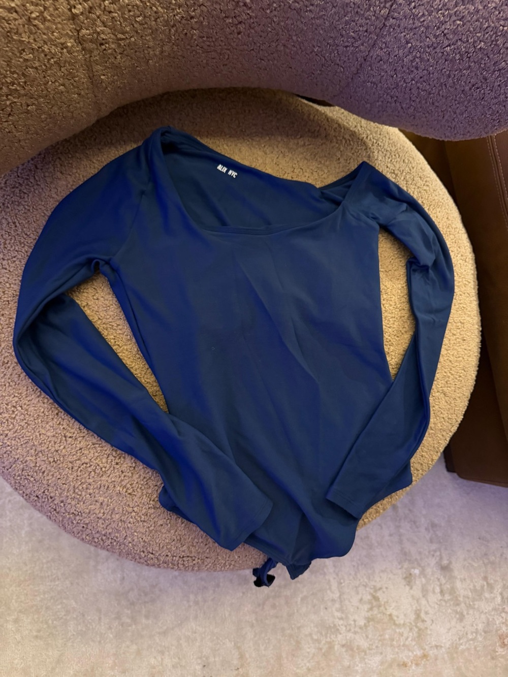 Alice NYC Long-Sleeve Scoop Neck bodysuit